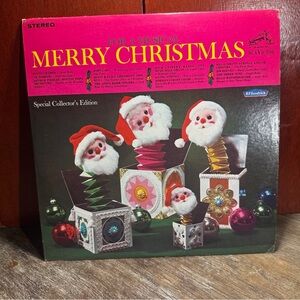 RCA Victor Merry Christmas Vinyl Record - Red Cover